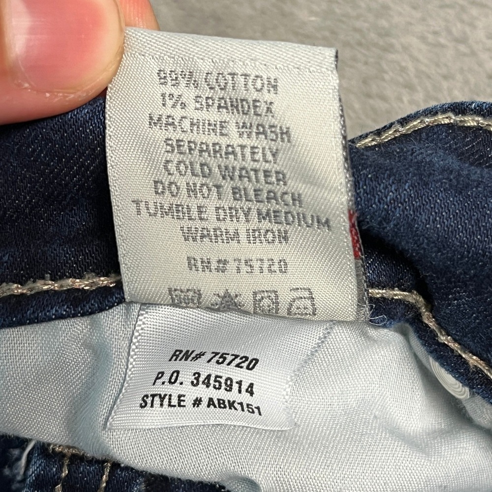 BKE Payton Bootcut Jeans Womens 27XL Dark Wash Stretch Denim 27x35.5 Embroidered - Picture 10 of 15